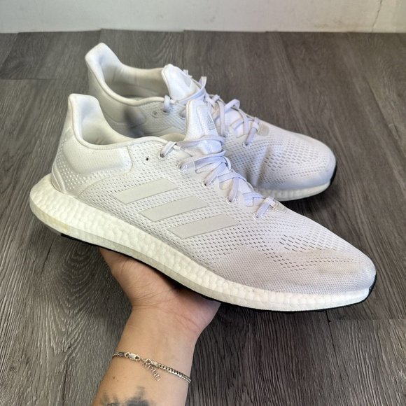 Adidas PUREBOOST 21 Men\'s Running Shoes White Dash Gey Size 14 US main image 9